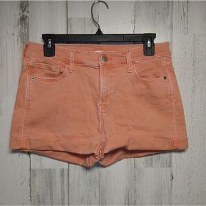 Old Navy Women's Size 4 Orange Denim Boyfriend Shorts